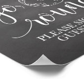 Tafel voor weduwen tussen gastWereldbollen Poster (Hoek)