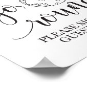 Tafel voor weduwen tussen gastWereldbollen Poster (Hoek)