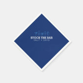 Tafel Voorraad Cocktailserviet Servet (Hoek)