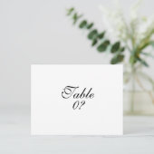 Tafel zitplaatsen bruiloft gast plaatsing CUSTOM Briefkaart (Staand voorkant)