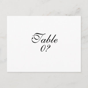 Tafel zitplaatsen bruiloft gast plaatsing CUSTOM Briefkaart