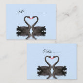 Tafel Zitplaatsen Kaart Romancing Zwanen Trouwset Plaatskaartje (Voorkant / Achterkant)