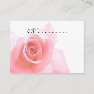 Tafel Zitplaatsen Kaart Roze Rose Wedding Set Plaatskaartje