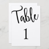 Tafelaanwijzer modern rustiek. Kraft bruiloft. Sim Kaart (Voorkant / Achterkant)