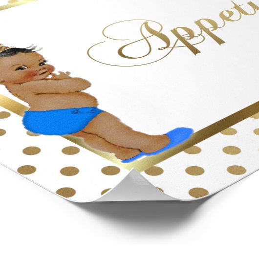 Tafelapjes voor posters, wit, goud, 8,5 x 11 poster (Hoek)