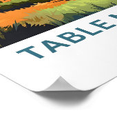 Tafelberg Afrika Reisprint Poster (Hoek)