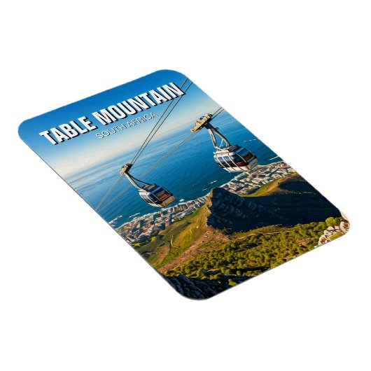 Tafelberg Ariel Cableway Zuid-Afrika Magneet (Rechterzijde)