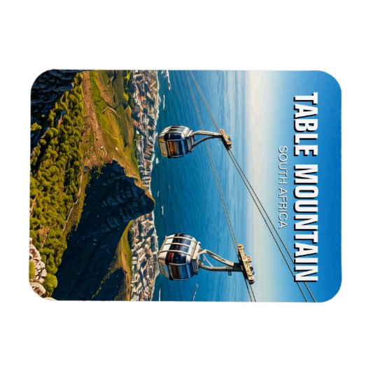 Tafelberg Ariel Cableway Zuid-Afrika Magneet (Horizontaal)