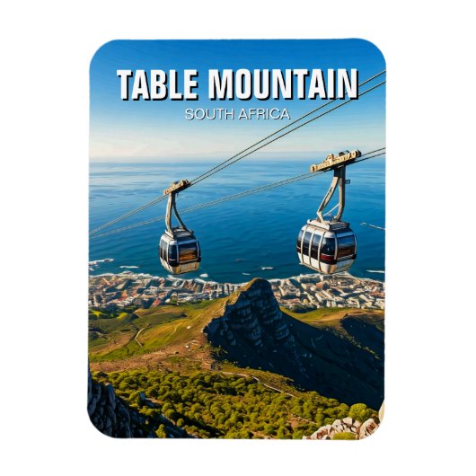 Tafelberg Ariel Cableway Zuid-Afrika Magneet (Verticaal)