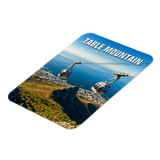 Tafelberg Ariel Cableway Zuid-Afrika Magneet (Linkerzijde)
