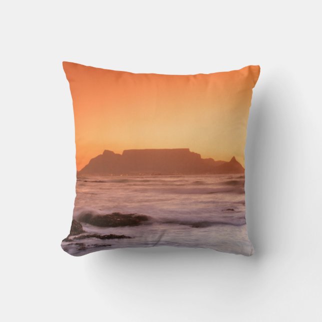 Tafelberg bij zonsondergang, Bloubergstrand Kussen (Voorkant)