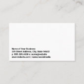 Tafelberg gebrande koffiebonen visitekaartje (Achterkant)