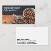 Tafelberg gebrande koffiebonen visitekaartje (Voorkant / Achterkant)
