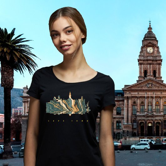 Tafelberg Goud Reis T-Shirt Kaapstad