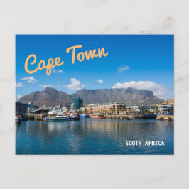 Tafelberg in Kaapstad, Zuid-Afrika. Briefkaart