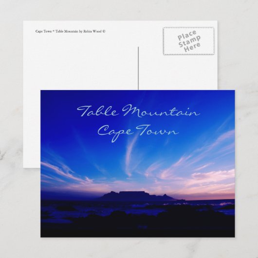 Tafelberg Kaapstad Afrika Briefkaart (Voorkant / Achterkant)