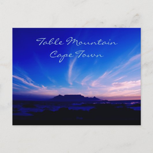 Tafelberg Kaapstad Afrika Briefkaart (Voorkant)