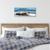 Tafelberg Kaapstad schilderachtig strand Canvas Afdruk (Insitu (Slaapkamer))