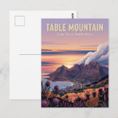 Tafelberg, Kaapstad, West-Kaap Briefkaart (Voorkant / Achterkant)