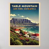 Tafelberg Kaapstad - Zuid-Afrika V03 Poster (Voorkant)