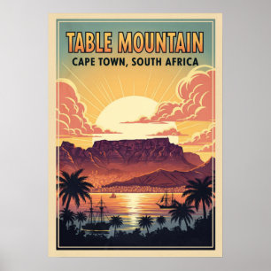 Tafelberg Kaapstad - Zuid-Afrika V05 Poster