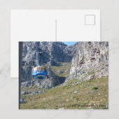 Tafelberg kabelbaan Zuid-Afrika Briefkaart (Voorkant / Achterkant)