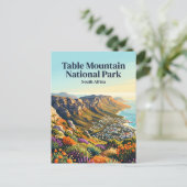 Tafelberg Nationaal Park Zuid-Afrika Briefkaart (Staand voorkant)
