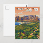 Tafelberg Nationaal Park Zuid-Afrika Briefkaart (Voorkant / Achterkant)
