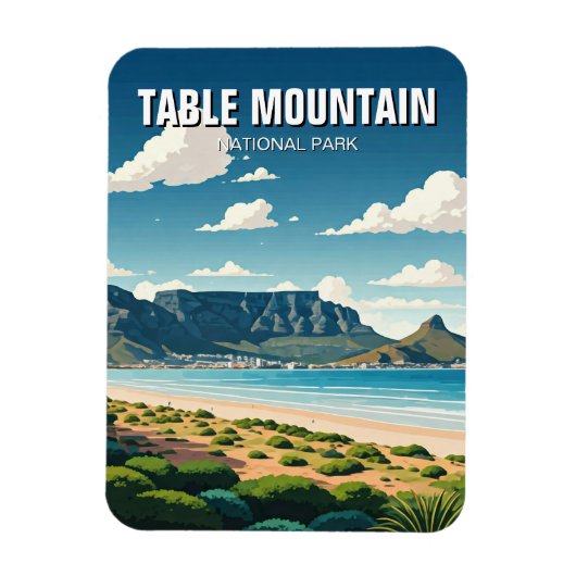 Tafelberg Nationaal Park Zuid-Afrika Magneet (Verticaal)