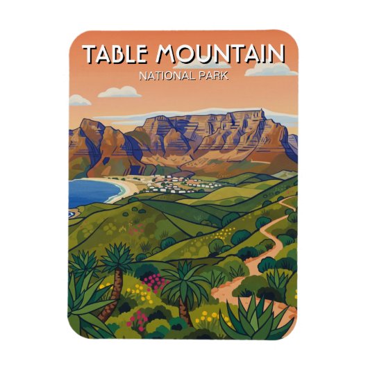 Tafelberg Nationaal Park Zuid-Afrika Magneet (Verticaal)