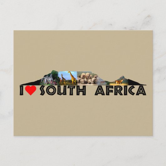 Tafelberg Wildlife Collage Briefkaart (Voorkant)