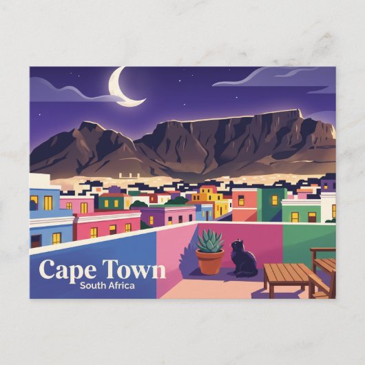 Tafelberg Zuid-Afrika Briefkaart (Voorkant)