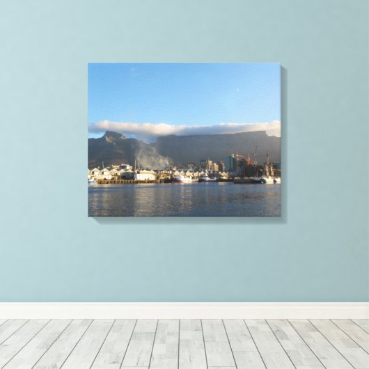 Tafelberg, Zuid-Afrika, Canvas print (Insitu (Houten vloer))