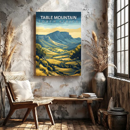 Tafelberg Zuid-Afrika Canvas Print