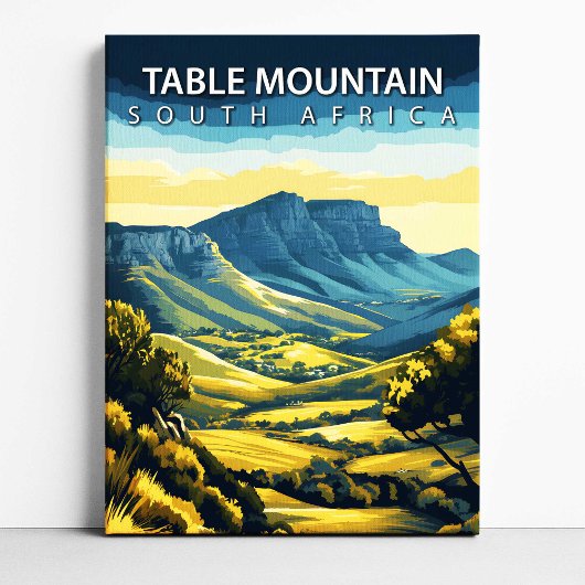 Tafelberg Zuid-Afrika Canvas Print