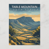 Tafelberg Zuid-Afrika Iconisch Kaapstad Briefkaart (Voorkant)