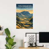 Tafelberg Zuid-Afrika Iconisch Kaapstad Poster (Thuiskantoor)