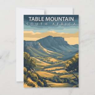 Tafelberg Zuid-Afrika Vintage Briefkaart