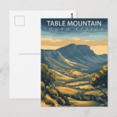 Tafelberg Zuid-Afrika Vintage Briefkaart (Voorkant / Achterkant)