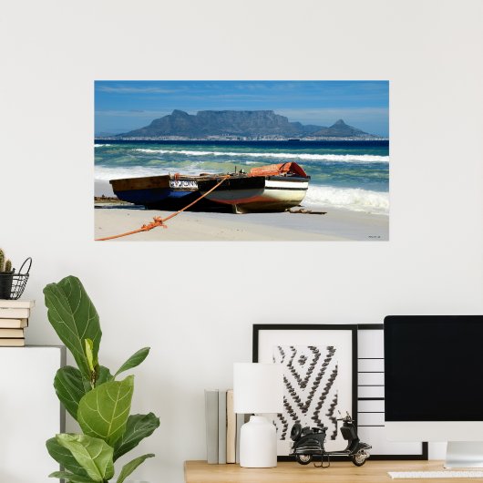 Tafelbergboten, Kaapstad, RSA Poster (Thuiskantoor)