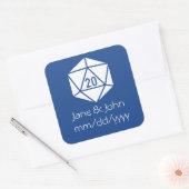 Tafelblad Chic in Blauwe Sticker (Envelop)