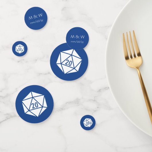 Tafelblad Chic in Blue Table Confetti (Groep)