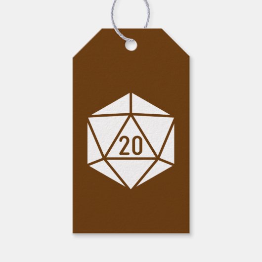 Tafelblad Chic in Chocolade Cadeaubijsluiter Cadeaulabel (Voorkant)