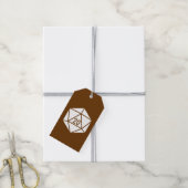 Tafelblad Chic in Chocolade Cadeaubijsluiter Cadeaulabel (Met Touw)