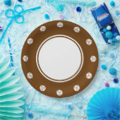 Tafelblad Chic in Chocolade Papieren Bord (Feest)