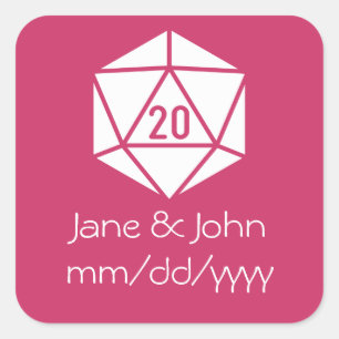 Tafelblad Chic in Framboos Sticker