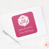 Tafelblad Chic in Framboos Sticker (Envelop)
