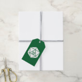 Tafelblad Chic in Groen Gift Tag Cadeaulabel (Met Touw)