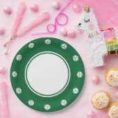 Tafelblad Chic in groen papieren bord (Feest)