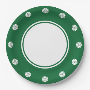 Tafelblad Chic in groen papieren bord